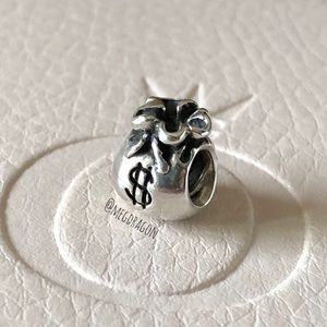 RETIRED Pandora Money Bag Charm